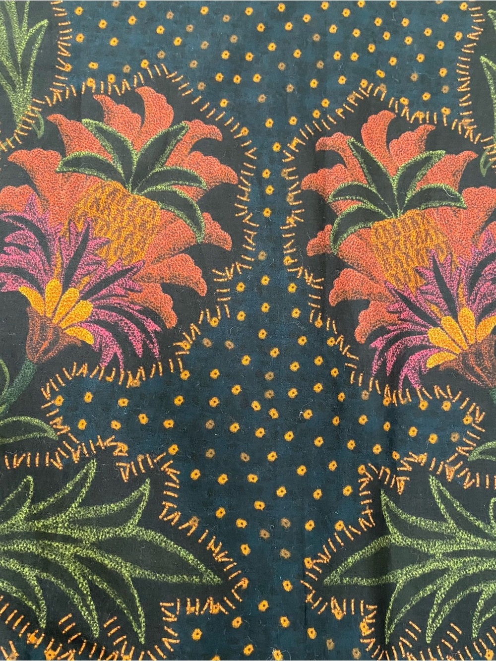 FARM Rio Multicolor Floral-Print Mini Dress — Navy, Pink, Orange - Picture 9 of 12
